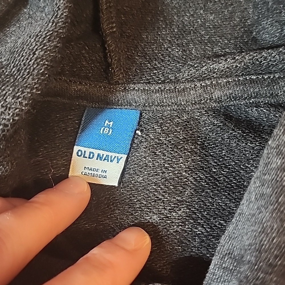 OLD NAVY WE'RE GONNA BE OK OVERSIZED HOODIE SZ 8 - Picture 3 of 6